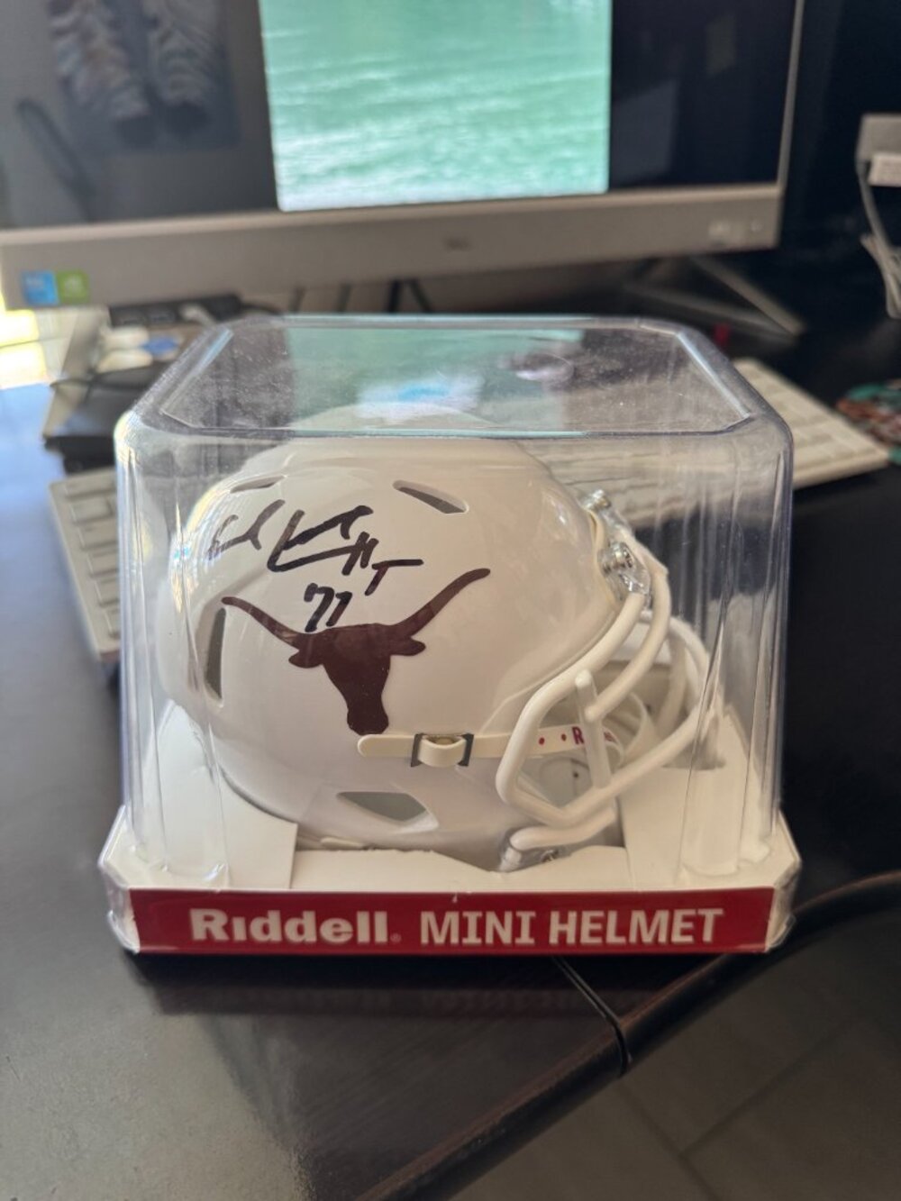 Autographed Earl Campbell Mini Helmet